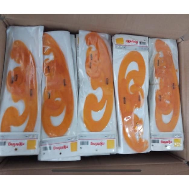 Mal Kuping Rotring Ziegel Penggaris Cacat Ringan