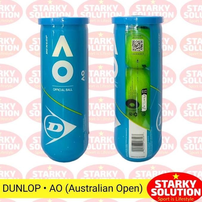 Bola Tenis Dunlop Ao Australian Open Isi 3 Original