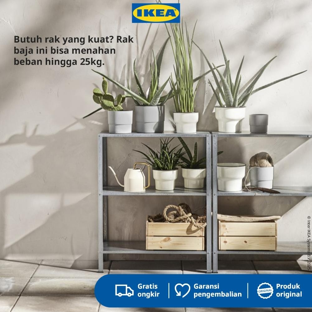 IKEA HYLLIS Rak Besi Serbaguna Dalam/Luar Ruangan 60x27x74cm
