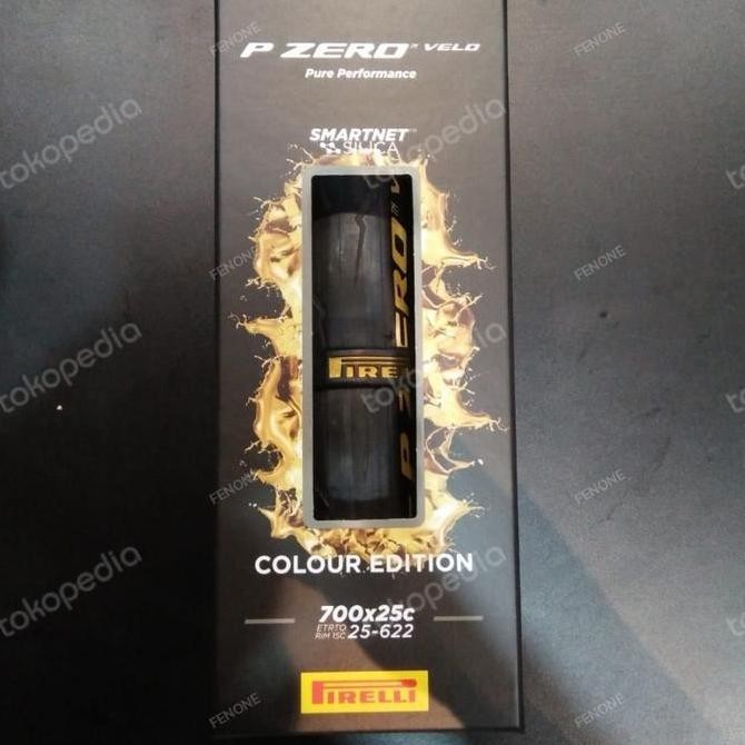 Ban Luar Pirelli P Zero Velo Etrto Colour Edition  700X25C 25-622 Yellow / Gold / Antrachit