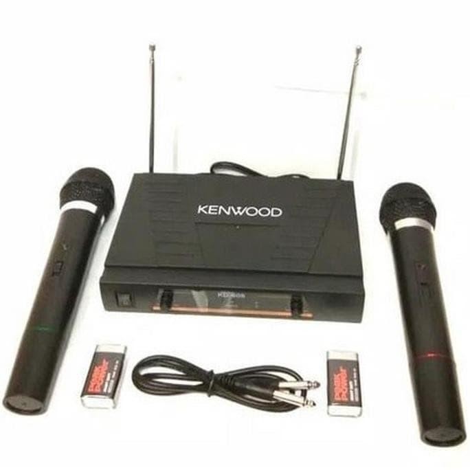 Mic Wireless Double Kenwood Kd 606 Microphone Tanpa Kabel