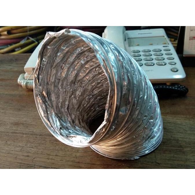 Selang Flexible Aluminium Exhaust Fan / Ducting Hose Aluminium 4in TERBAIK