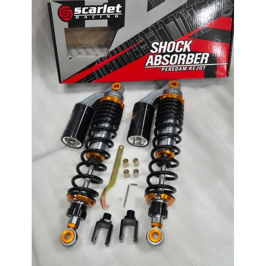 Shockbreaker shock tabung scarlet 340mm/360mm matic dan bebek pcx adv 150 160 nmax lama supra 125 kh