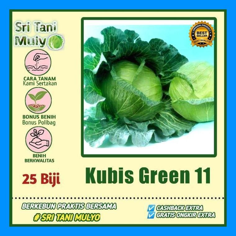 [Cod] - 25 Biji - Benih Sayur Sayuran Kol/Kubis Kolbis (Mudah Tumbuh) Bibit