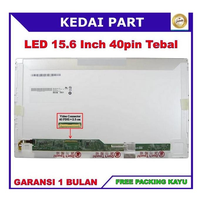 DS47 >> LCD LED Lenovo Thinkpad T510 T530 T530I T530S L540 15.6 40 Tebal