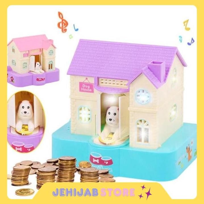 DOG HOUSE PIGGY BANK CELENGAN KOIN BENTUK RUMAH ANJING MAINAN COIN BY JEHIJABSTORE BEST PRODUCT