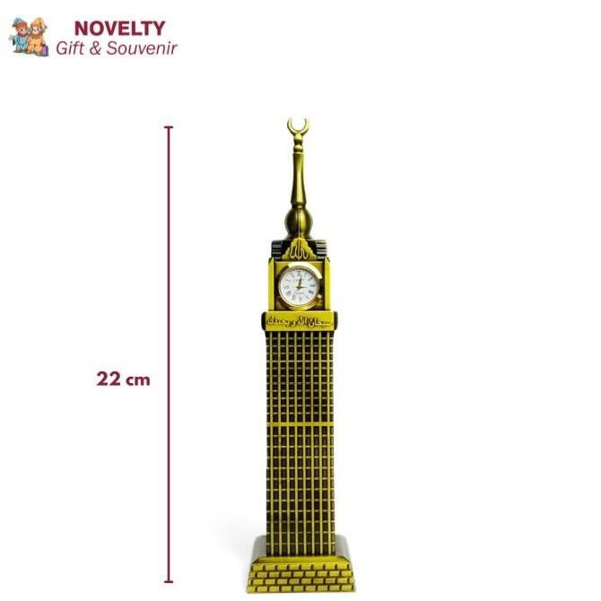 Pajangan miniatur jam Abraj Al Bait souvenir negara Arab Saudi