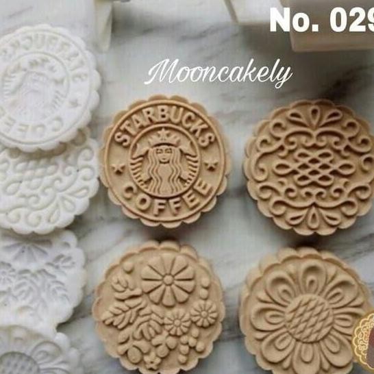 CETAKAN KUE BULAN MOONCAKE STARBUCKS CM12529