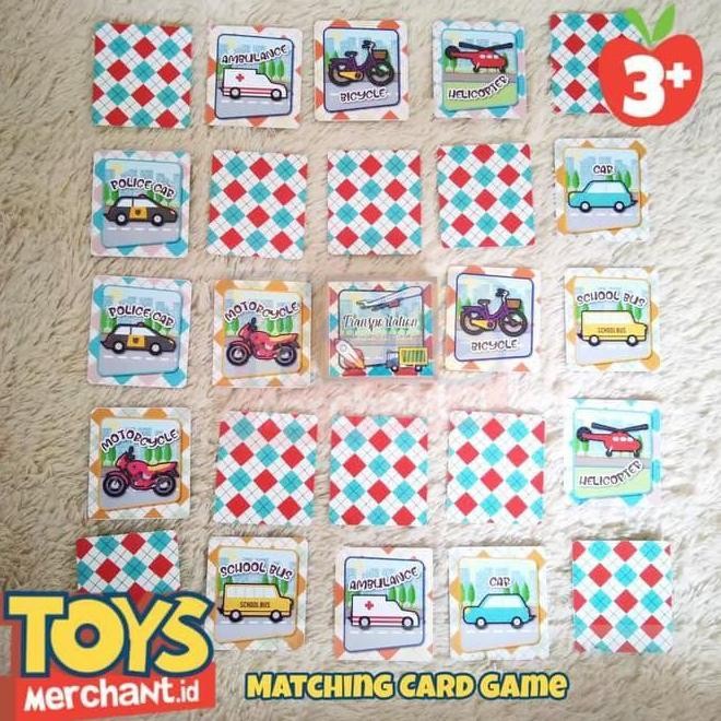 MATCHING CARD GAME / MAINAN EDUKASI ANAK MENCOCOKAN KARTU / MEMORY