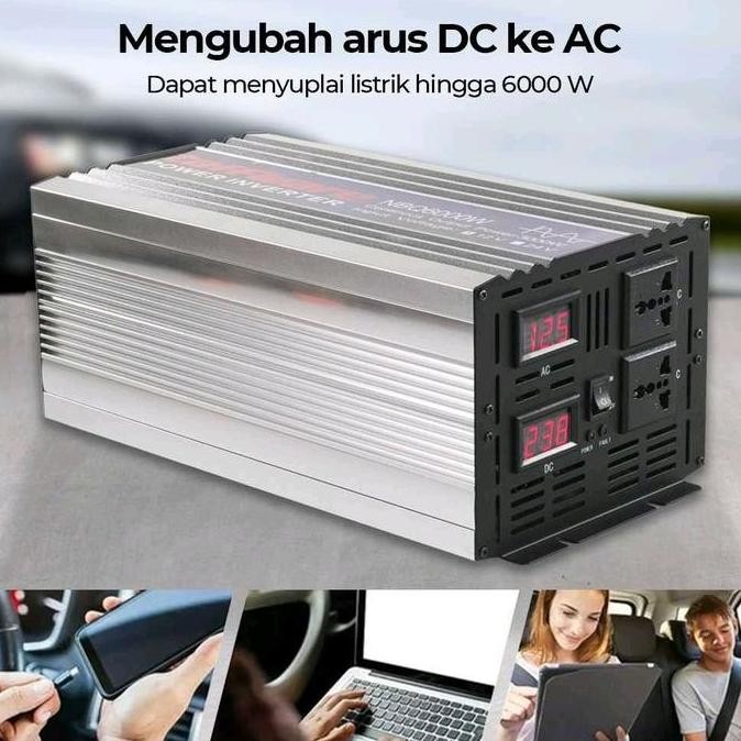 Power Inverter Pure Sine Wave Dc 48V 60V To Ac 220V 6000W 5000W 4000W