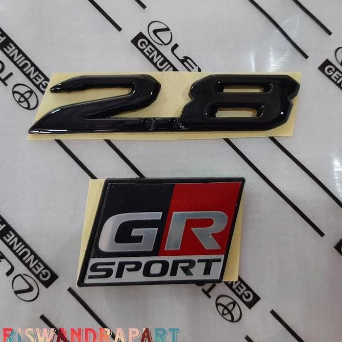 Logo Bagasi Belakang Fortuner  2.8 Gr Sport Fortuner Hitam Glosss Restock