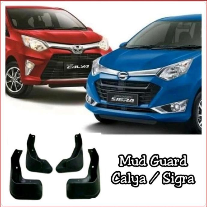 Karpet Lumpur Mud Guard Mobil Calya Sigra Accessories Ban Alat ASLI