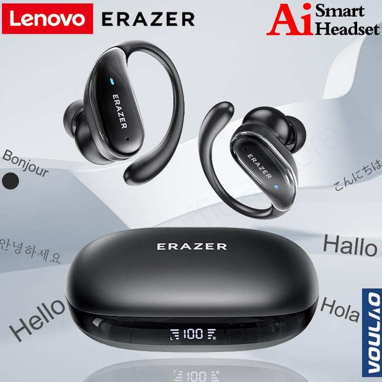 (Terbaru) Lenovo ERAZER XT80PRO Original True Wireless Bluetooth V5.4 Headphone terjemahan AI Earpho