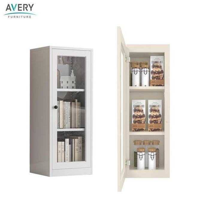 Promo Avery - YS HC L1 - Lemari Buku Besi Serbaguna / Lemari Mainan Serbaguna Putih COD