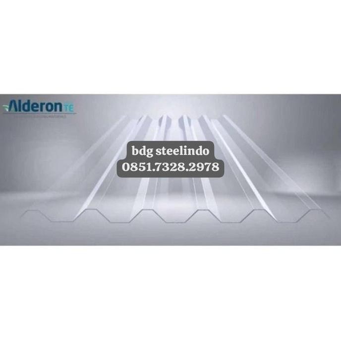 Atap Alderon TE 830 Transparan / Spandek Bening Kanopi Transparant uPVC Canopi Plastik WAR