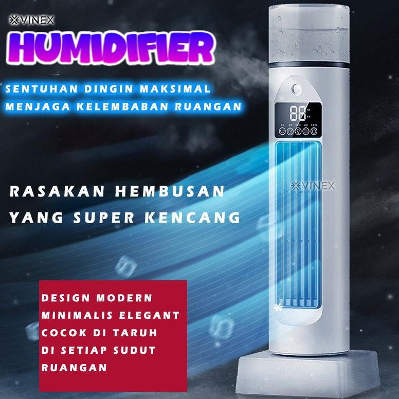 ROULACASE - SMARTCOM Tower Fan Kipas Angin Standing Bladeless Air Fan Cooling Pendingin AC portable