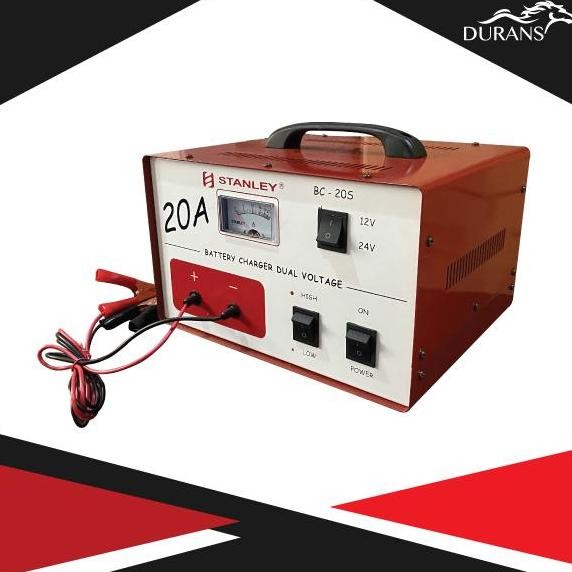 Baterai Charger Aki 20A Stanley I Mesin Cas Aki I Motor Mobil