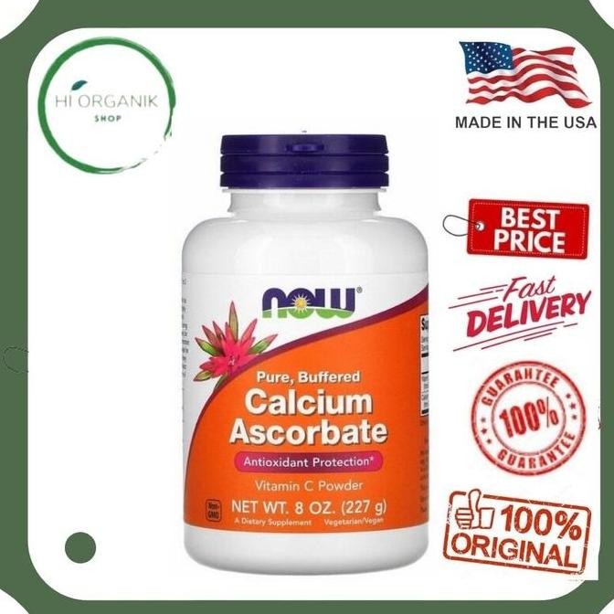 Now Foods Pure Buffered Calcium Ascorbate Vitamin C Powder 227 G Original