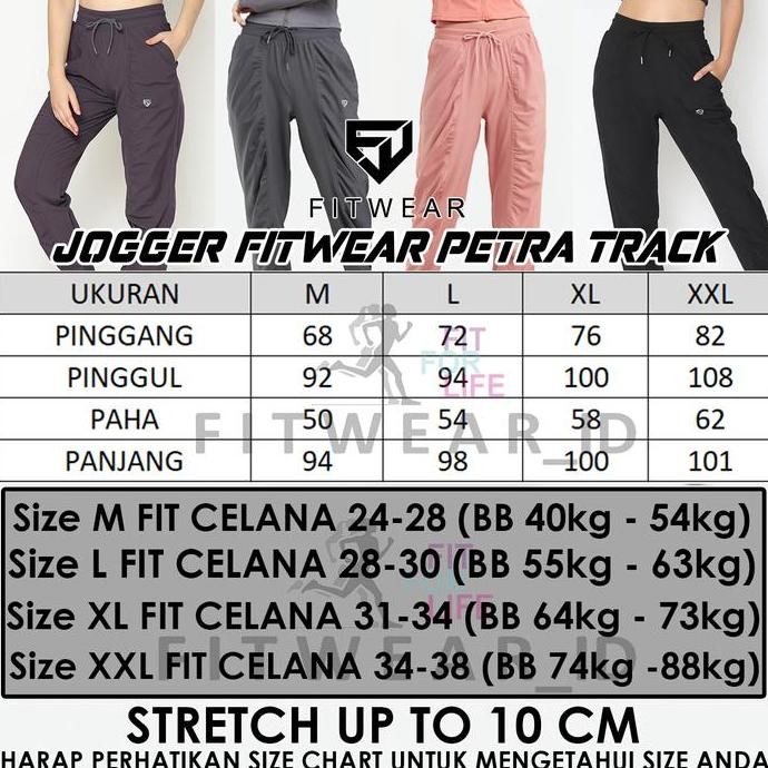 Legging Olahraga Wanita (Fitness, Yoga, Zumba) FITWEAR PETRA TRACK