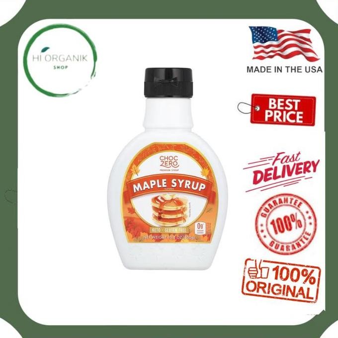 Choczero Maple Syrup Sugar Free 12Oz Keto Friendly - No Sugar Alcohol Original