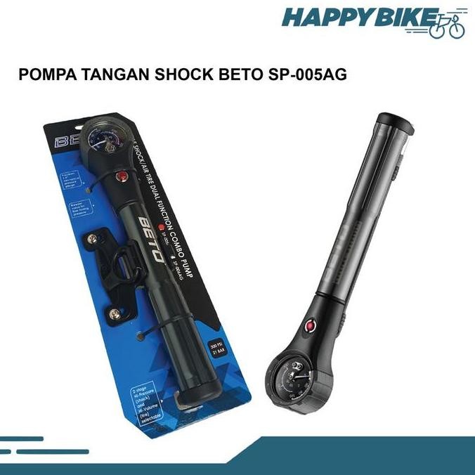 Beto Mini Pump Sp-005Ag Pompa Shock Sepeda Mtb Downhill Bmx Alloy