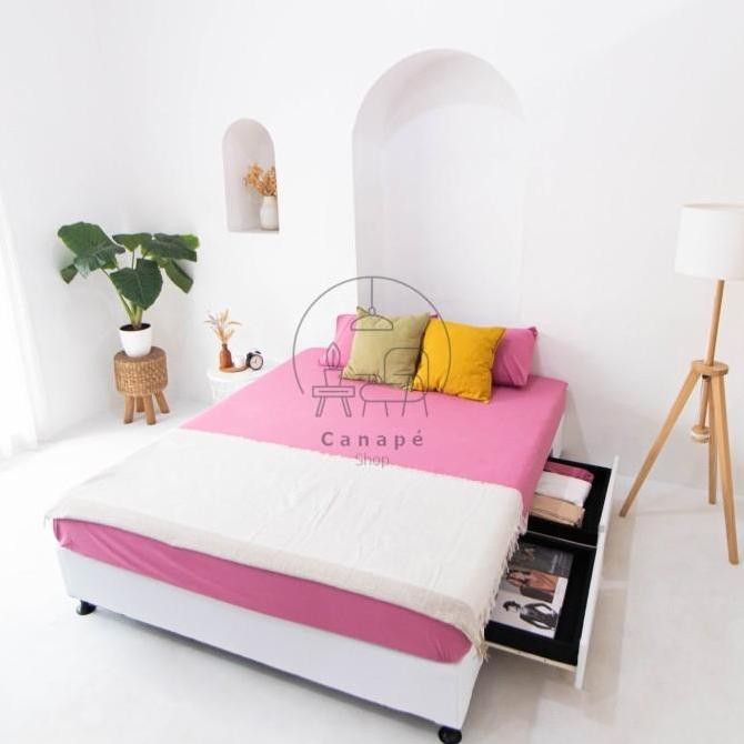 Dipan Kasur Ranjang Tempat Tidur Minimalis Divan Laci Aestethic Gratis Ongkir Bandung Cimahi