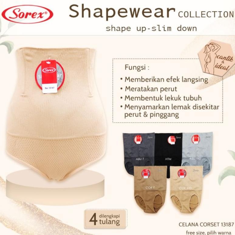 Berkualitas Celana Dalam Korset Sorex 13188 & 13187 Semi Korset Pelangsing ,.