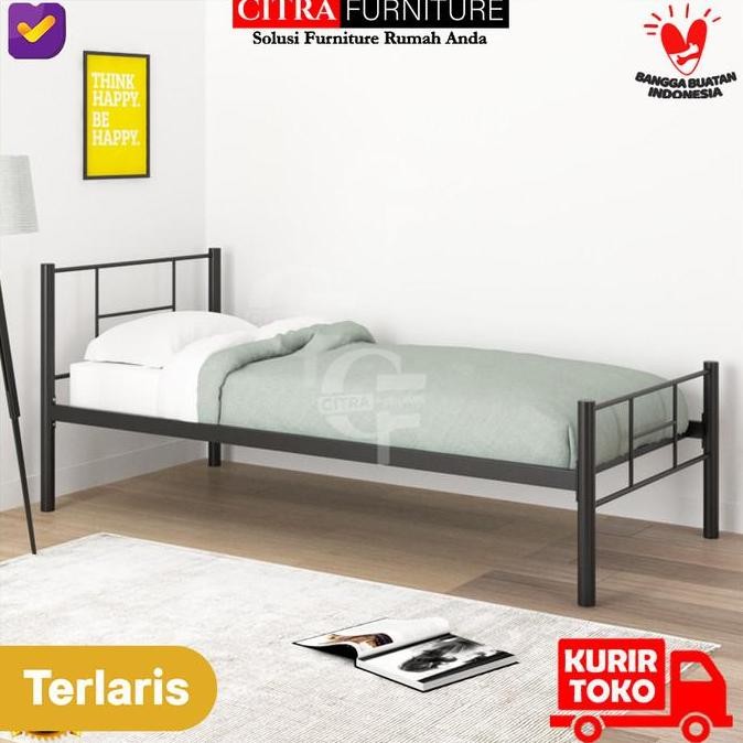 SHUMO x SLEEP OWL | Ranjang Besi Minimalis Single Bed Tempat Tidur