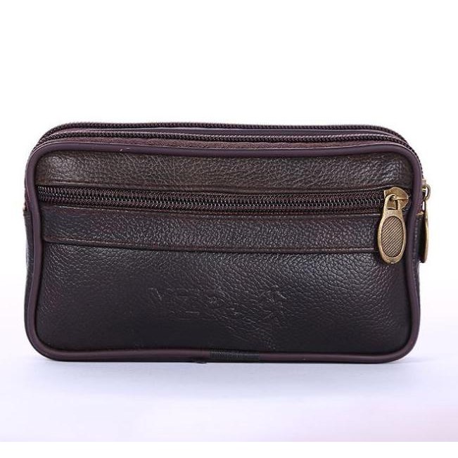 IDEALE- POUCH PRIA MORGAN WA005B7 HAND BAG BATAM PARIS KECIL FASHION  MURAH KULIT COKLAT KOREA