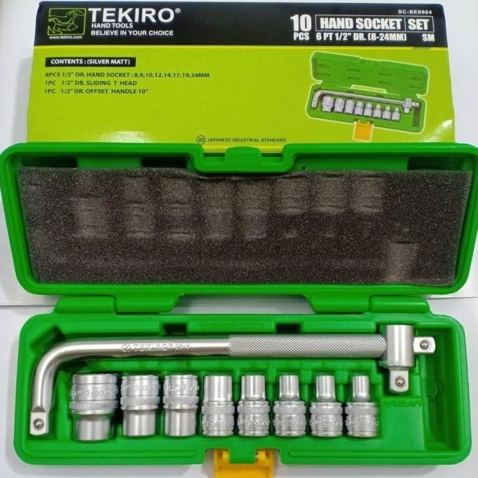 PAPPITSON - COD Kunci Sok Socket Kunci Set Motor 10 Pcs Tekiro