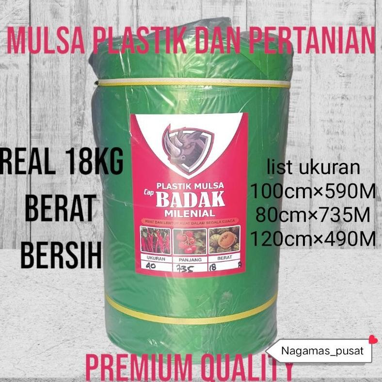 LEGOLANT- PLASTIK MULSA PERTANIAN SANGAT LENTUR 500M berat produk real tanpa peking 18KG
