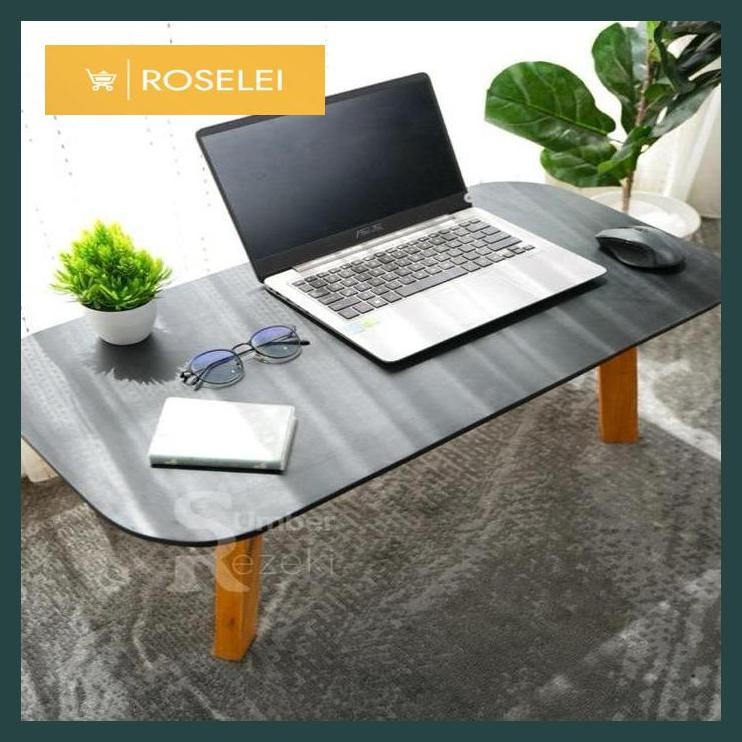 ROSELEI- Meja Ruang Tamu Minimalis Lesehan Aesthetic Industrial Kayu  Panjang Terbaru Termurah