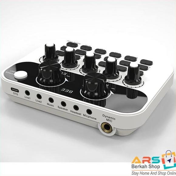Usb External Soundcard Audio Mixer V8 Pro Live Broadcast Streamming