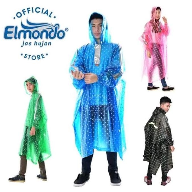 Promo Jas Hujan Poncho Elmondo Polkadot Dewasa 713 / Jas Hujan Poncho COD