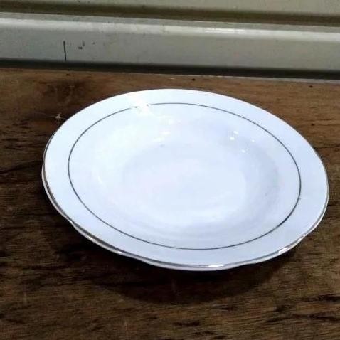 PIRING MAKAN SANGO 9'IN LIST EMAS isi 6 pcs