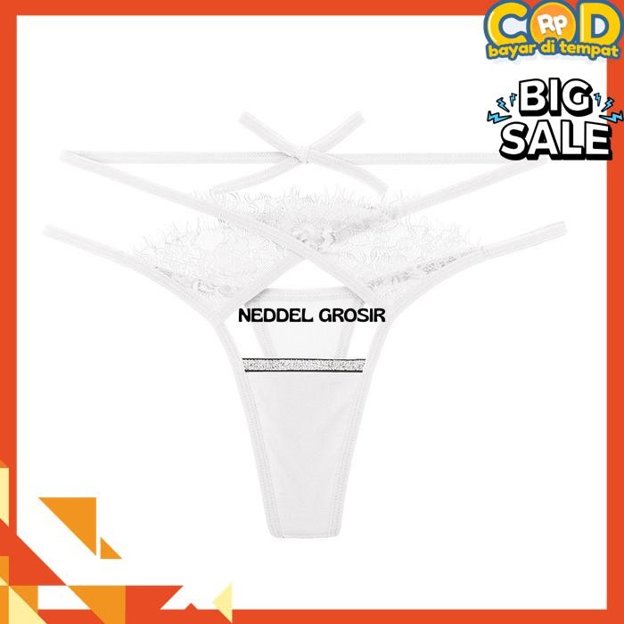 G STRING WANITA RENDA FRENCH HOLLOW TALI  CELANA DALAM WANITA  BY NEDDEL GROSIR
