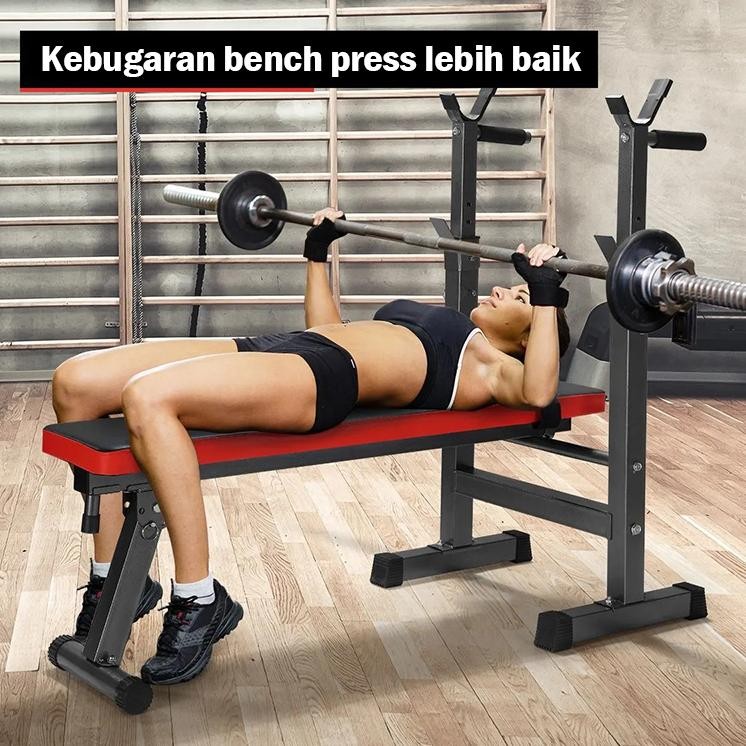 Bench Press Kecil Multi Fungsi Berat Bangku Alat Olahraga Rumahan Fitness Gym Sit Up Board