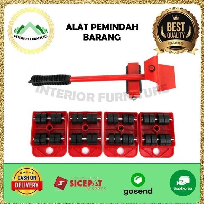 DF360>> Dongkrak Pemindah Barang Furniture Moving Roda Pengangkat Barang