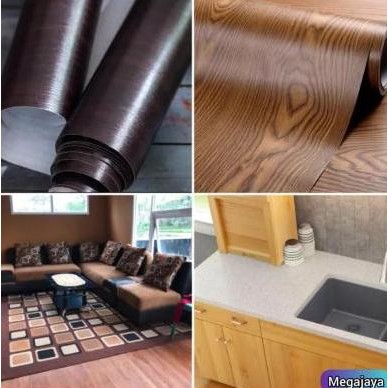 New New Sticker Wallpaper Pvc Premium Marmer Tekstur Tebal L-122Cm x P-25Cm Memiliki Lem Cocok digun