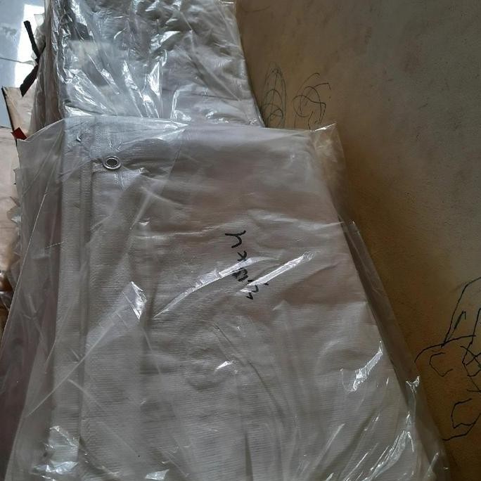 DF166>> terpal putih terpal tenda putih terpal putih 3x3 meter