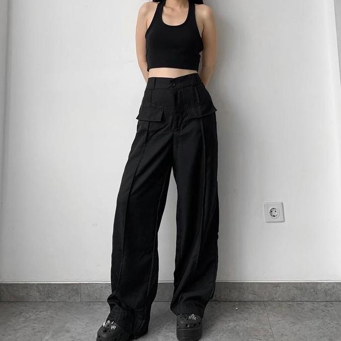 Jema Pants / Loose Pants / Kulot Highwaist / Celana Panjang