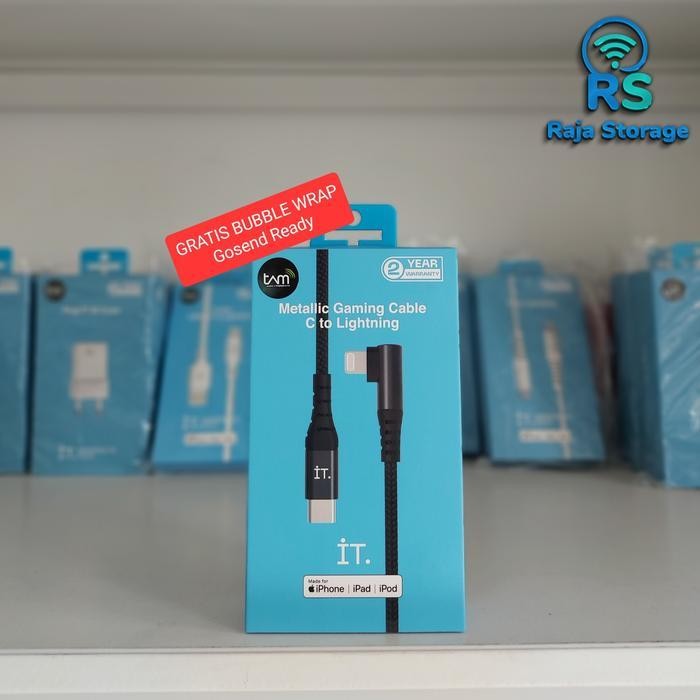 IT Metalic Gaming Cable Type C to Lightning for iPhone Fast Charging