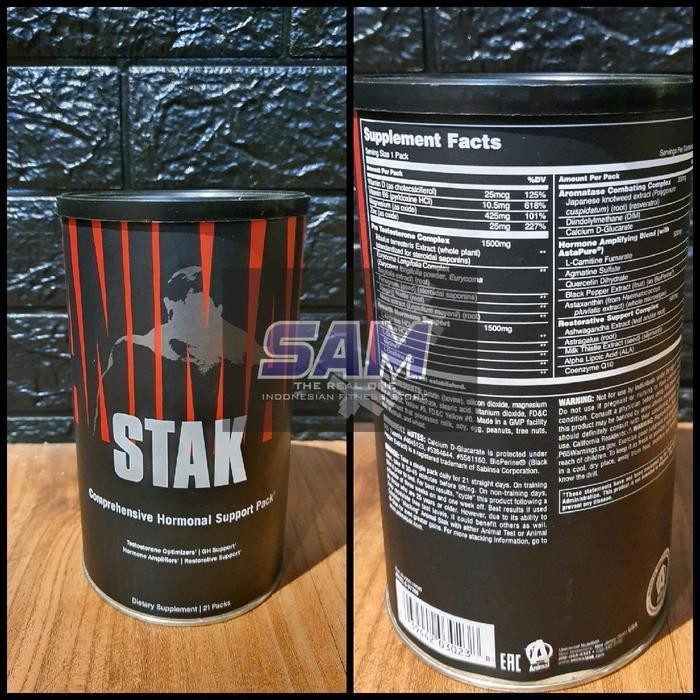 Suplemen Fitness ANIMAL Stak 21 pack Malang Testosterone Booster