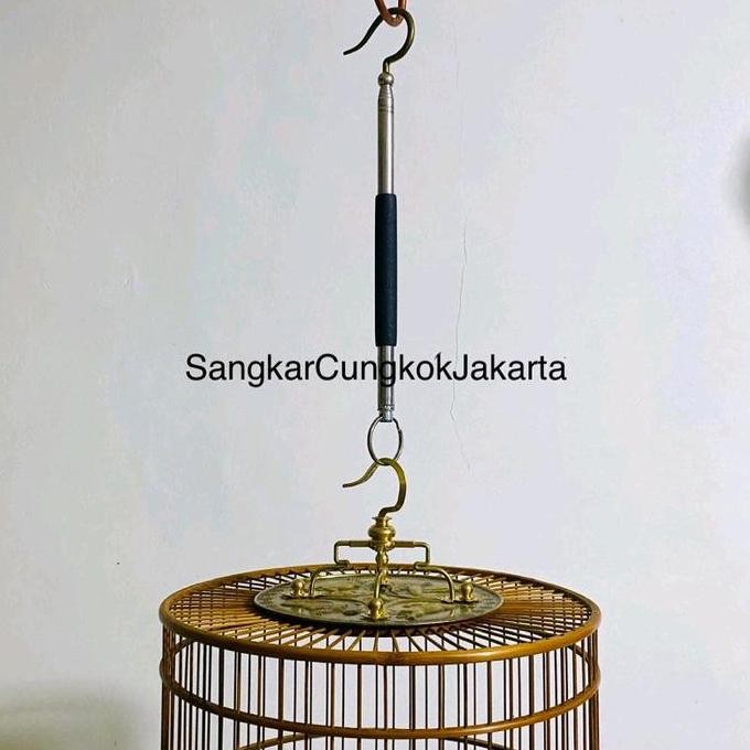 Gantungan Telescopic Stik Sangkar Cungkok Ceper murah
