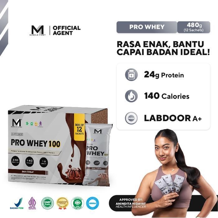 Muscle First Pro Whey 12 saset Whey Protein Concentrate