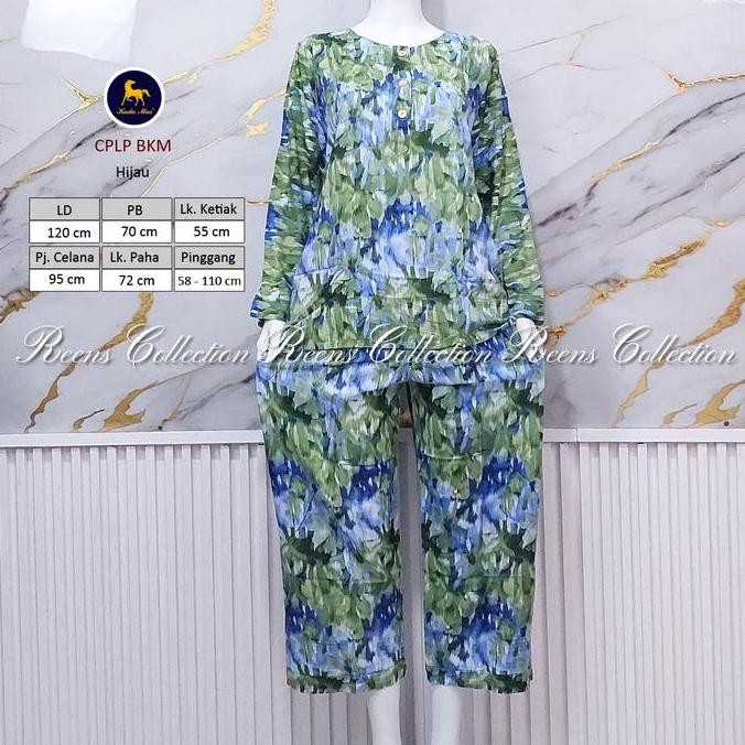 Setelan Cplp Kuda Mas | Piyama Celana Panjang Lengan Panjang Batik Kuda Mas
