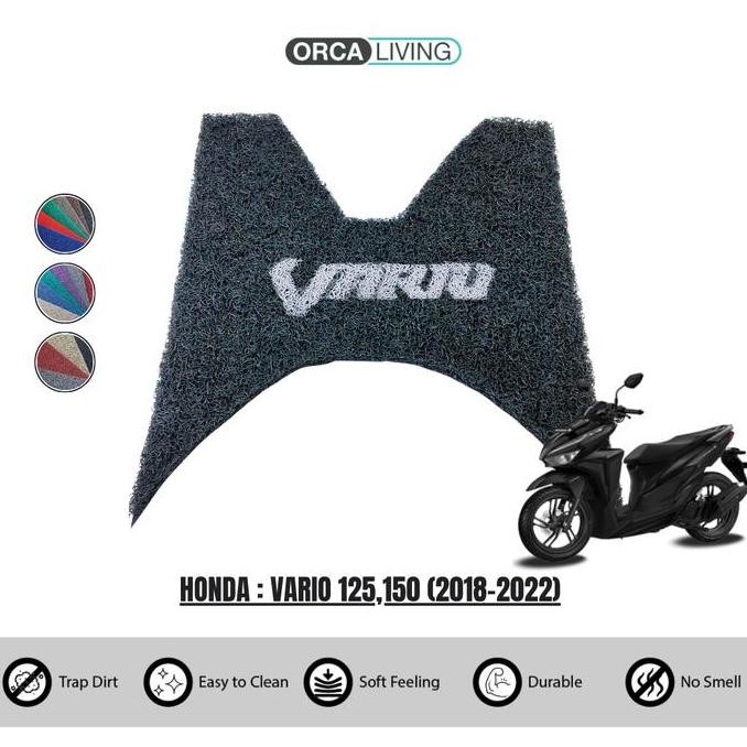 Karpet Mie Motor Honda Vario 125, 150 (2018-2022) / Karpet Pijakan Alas Kaki Motor Honda Vario 125, 