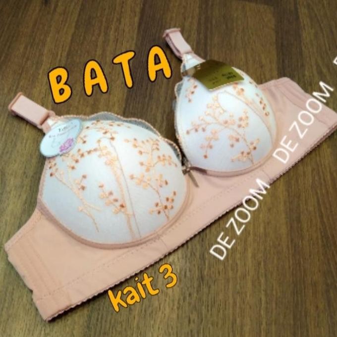 Bh Tally 9966 Cup B Sedang Tanpa Kawat Kait 3 Model Renda Brokat