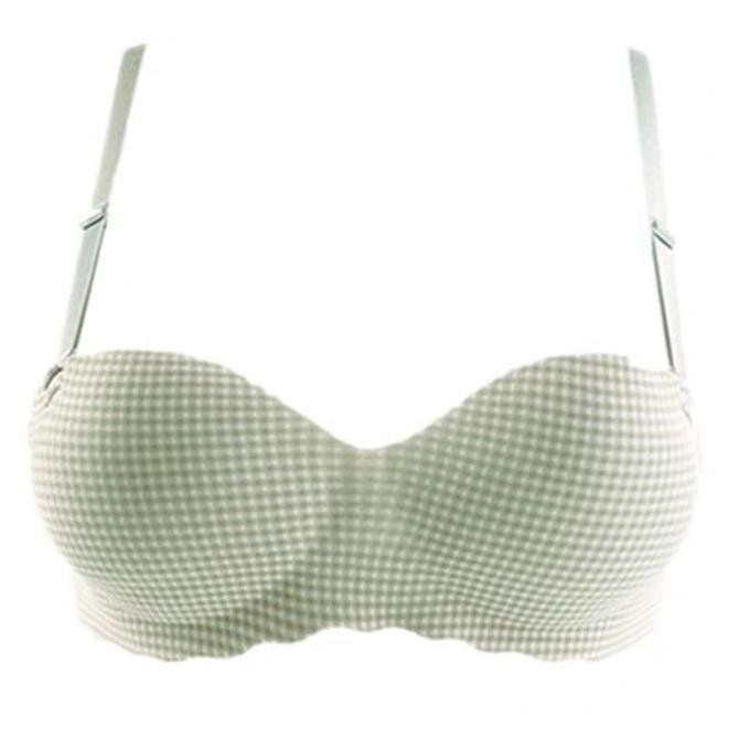 Bra Push Up Tanpa Kawat Motif Kotak Bh Wanita Dewasa Busa Tebal Lembut Dipakai Harian