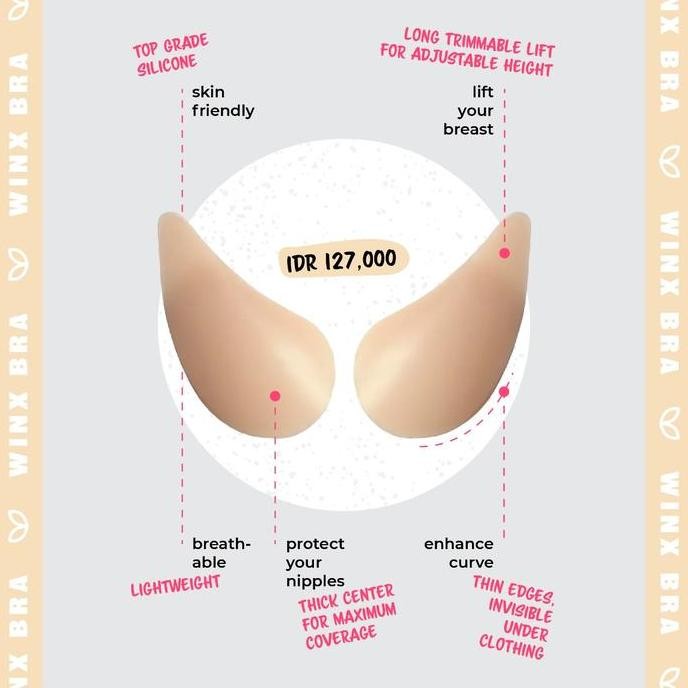 Pluffyschoice Winx Silicone Bra Tempel Strapless Cup A - Cup Dd Bh Pad